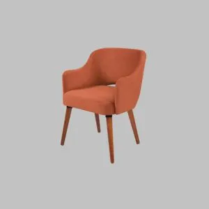 poltrona decorativa laranja