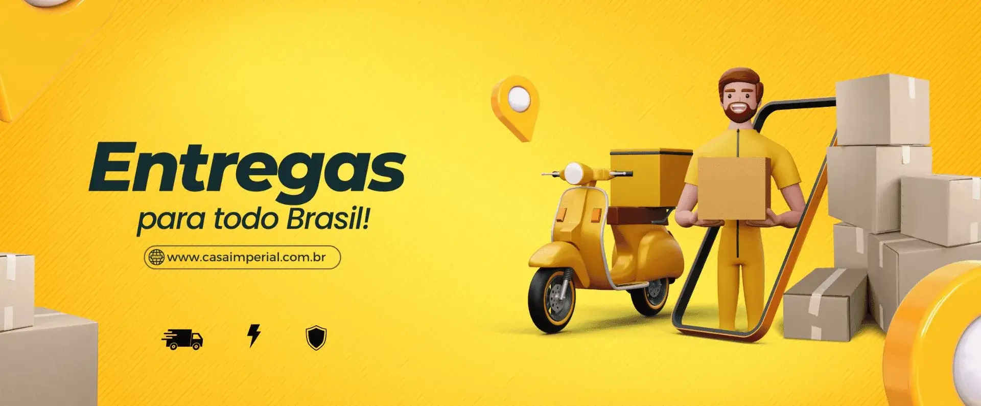 entregas para todo o brasil